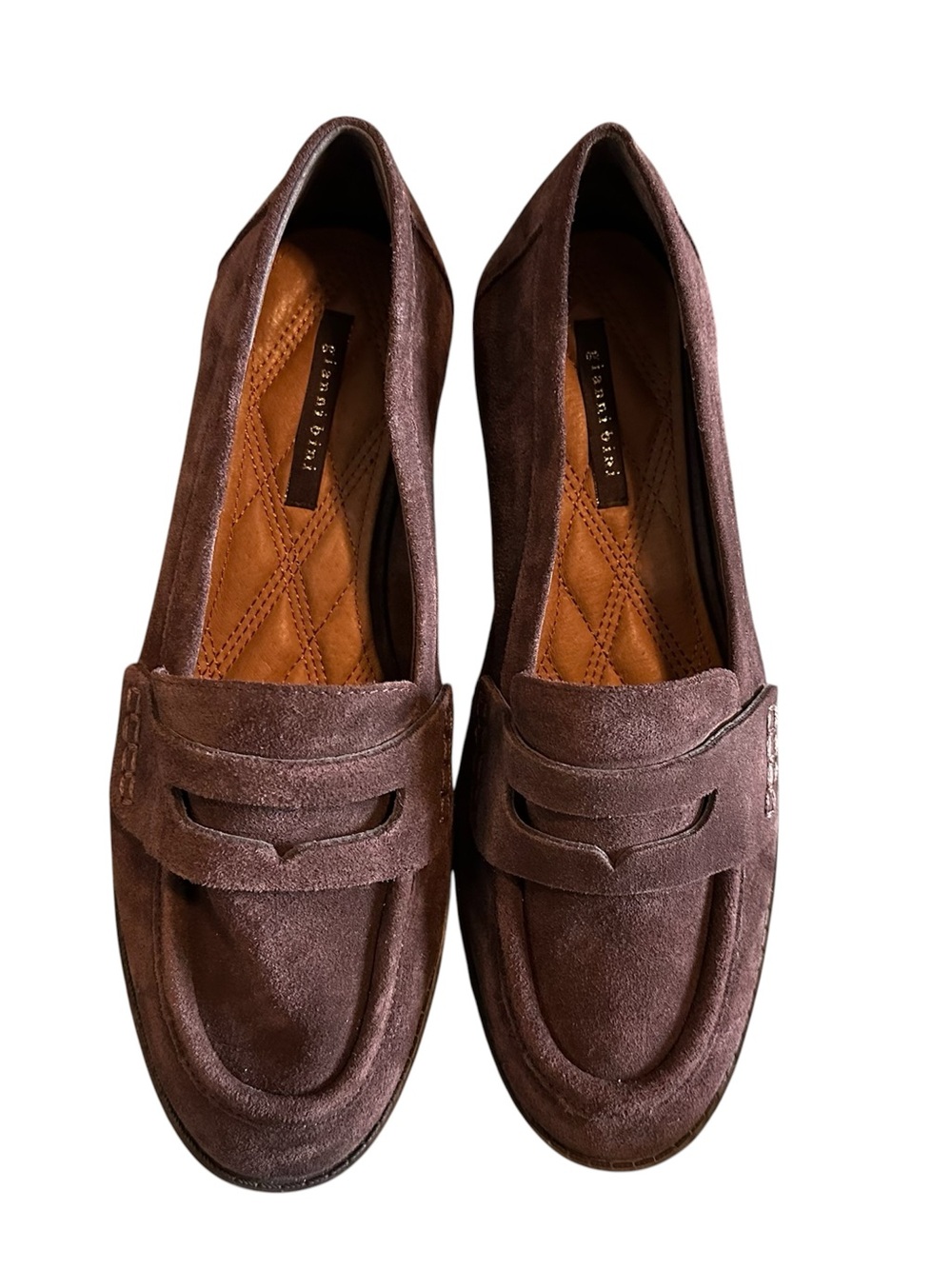 NWOT - Gianni Bini Brown Suede Penny Loafers Size 7.5